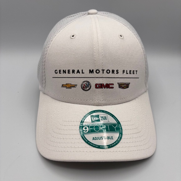 New Era 9 Forty GM General Motors Fleet Chevy GMC Meshback Snapback Hat - Picture 1 of 11